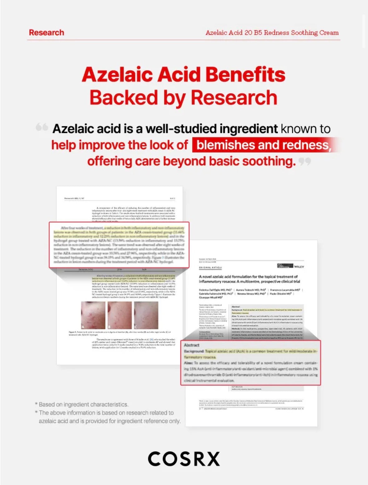 COSRX Azelaic Acid 20 B5 Redness Soothing Cream