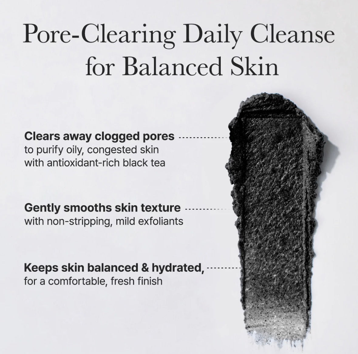 Arencia Black Tea Rice Mochi Cleanser
