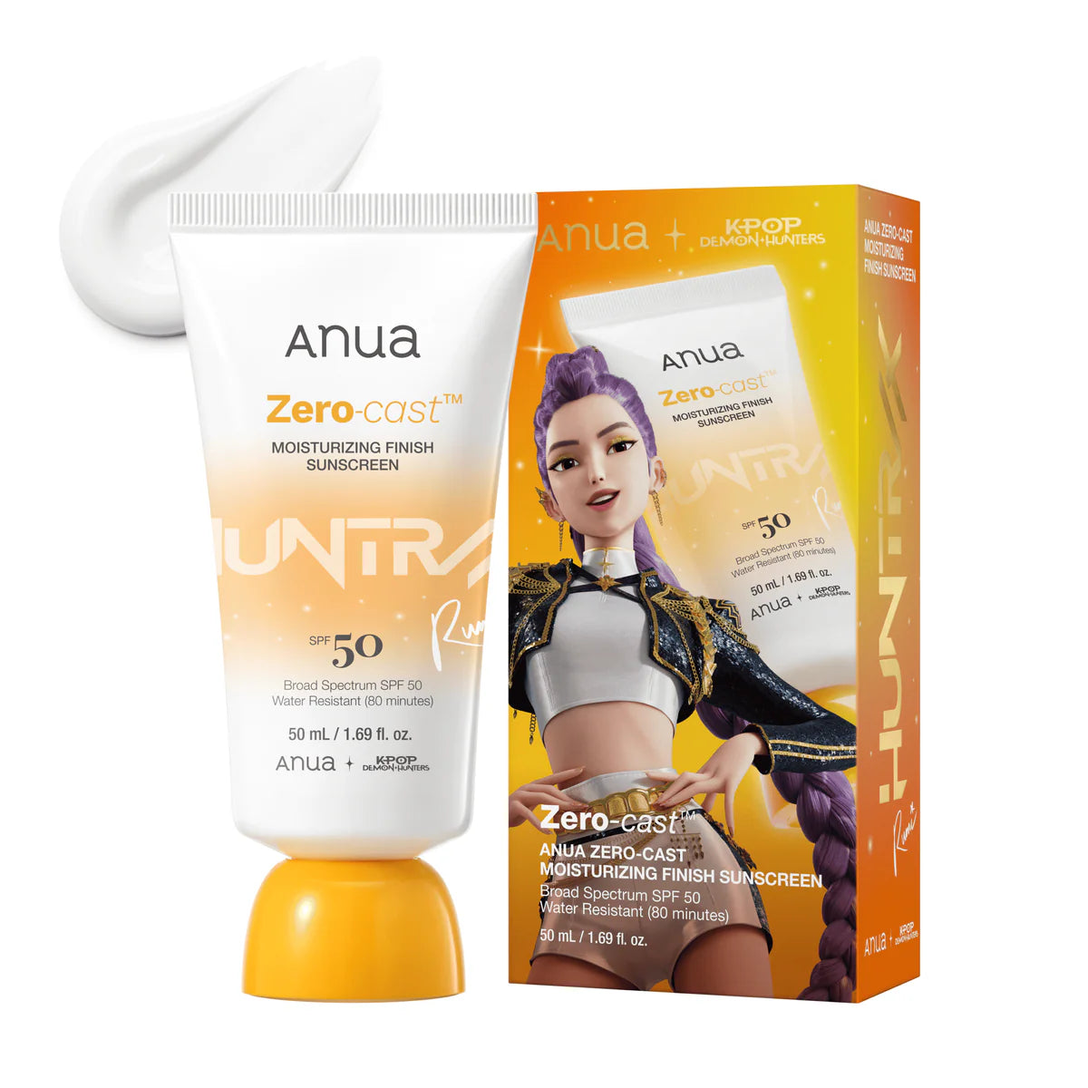 Anua Zero-Cast Moisturizing Sunscreen SPF 50