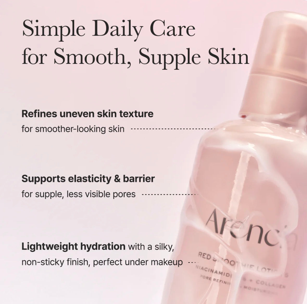 Arencia red smoothie lotion 5