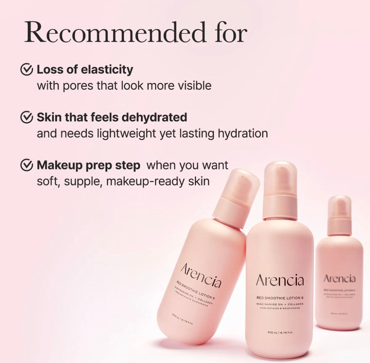 Arencia red smoothie lotion 5