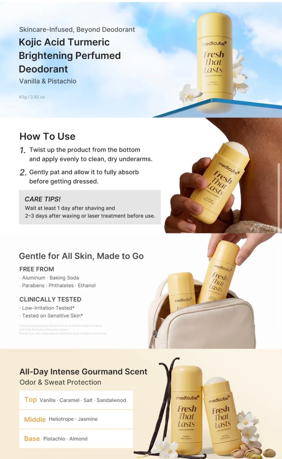medicube - Vanilla & Pistachio Deodorant