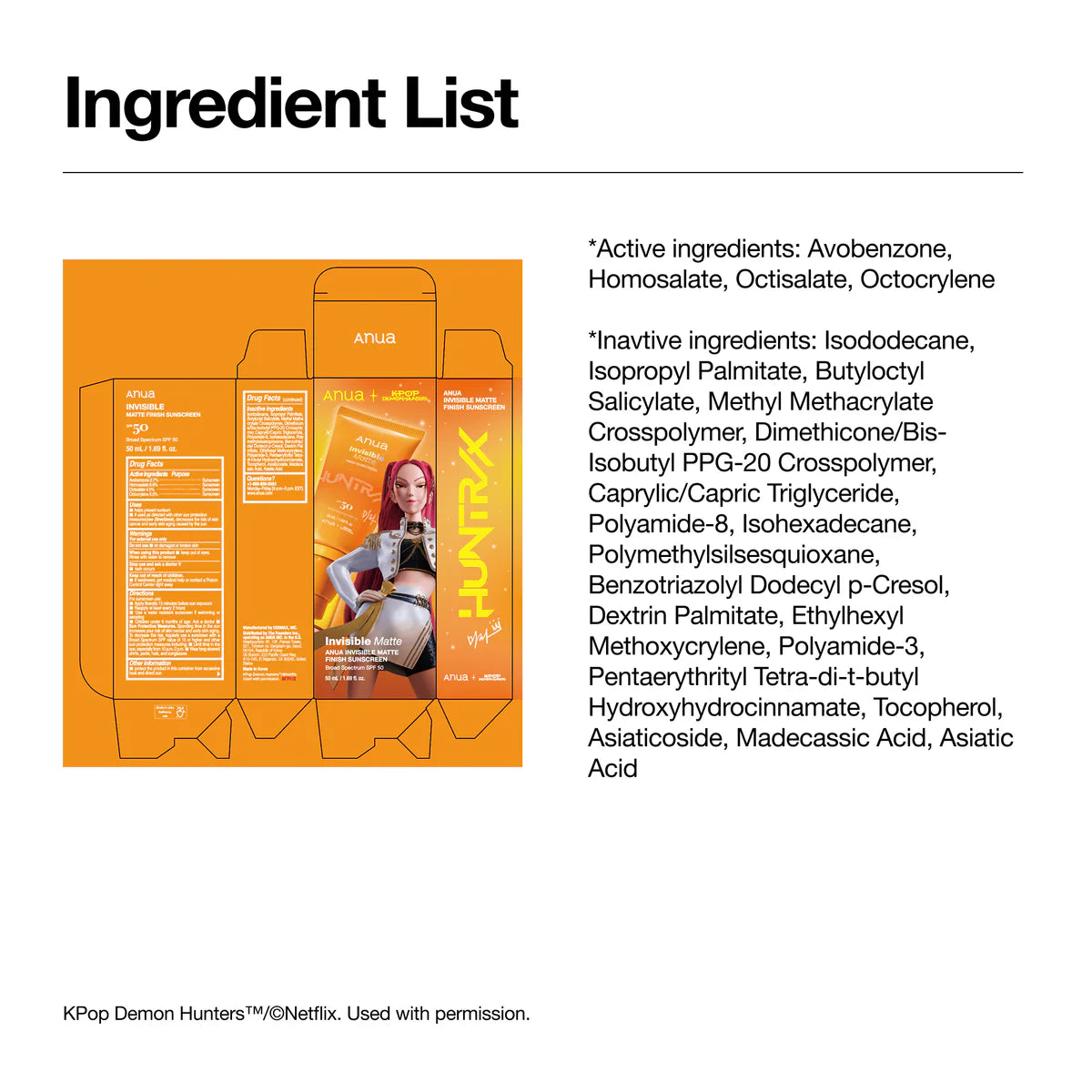 Anua Invisible Matte Finish Sunscreen