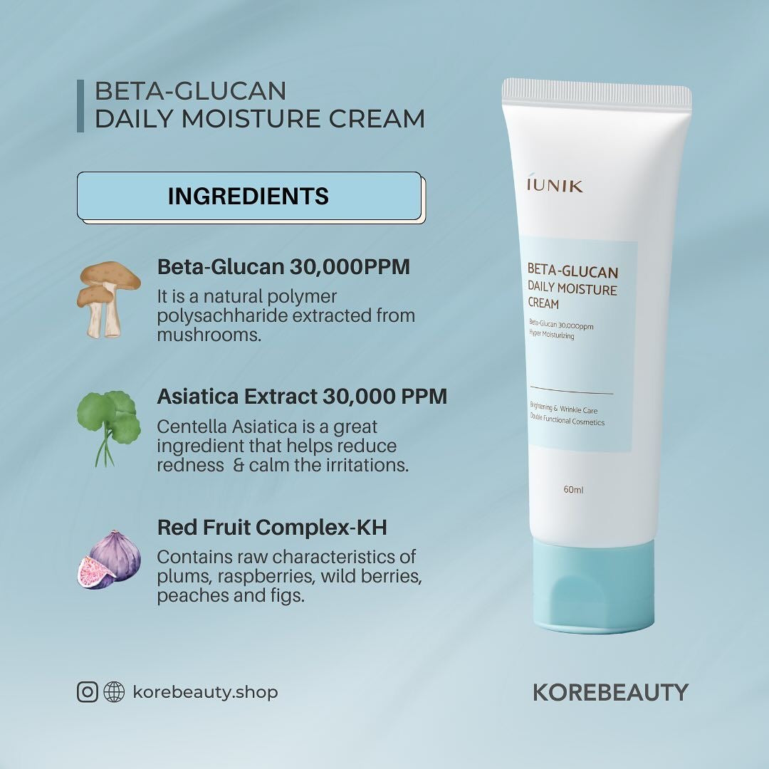IUNIK Beta-Glucan Daily Moisture Cream