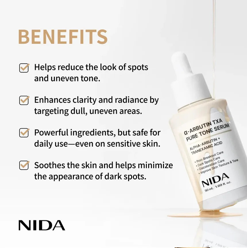 NIDA - Alpha-Arbutin TXA Pure Tone Serum