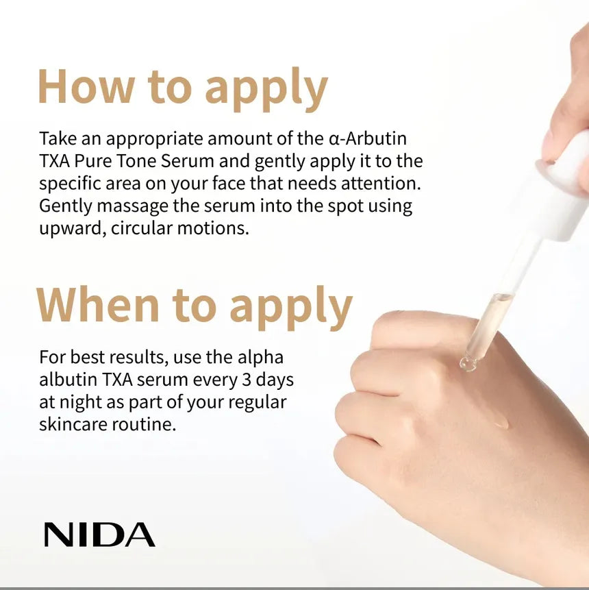 NIDA - Alpha-Arbutin TXA Pure Tone Serum
