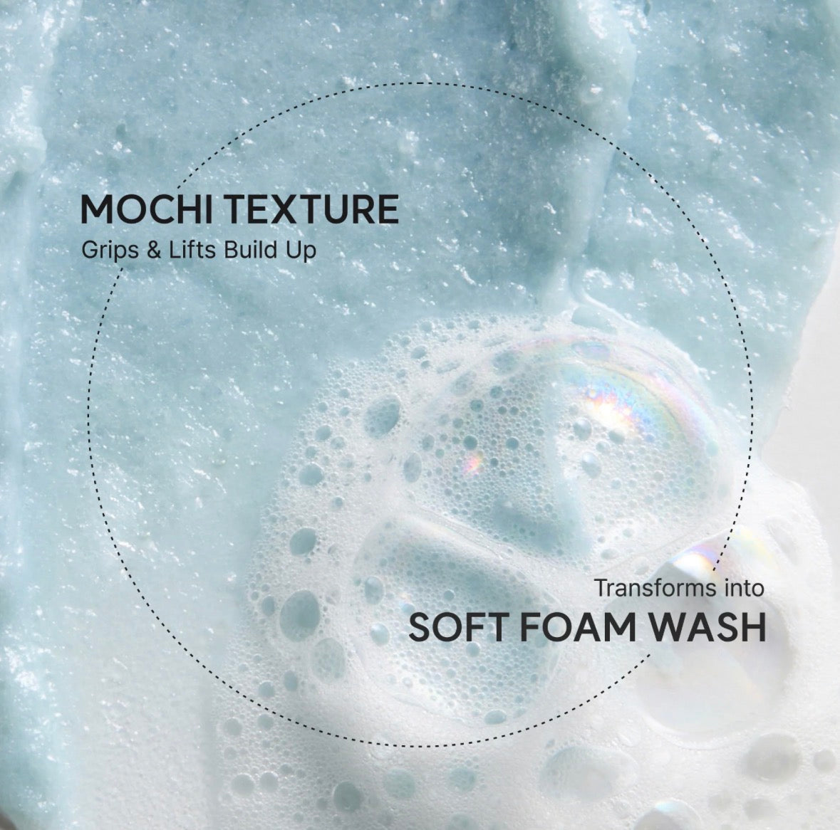 Arencia Fresh Blue Hyssop Rice Mochi Cleanser