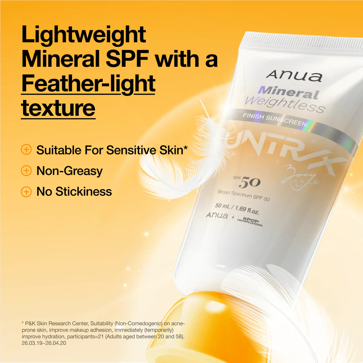 Anua Mineral Weightless Finish Sunscreen