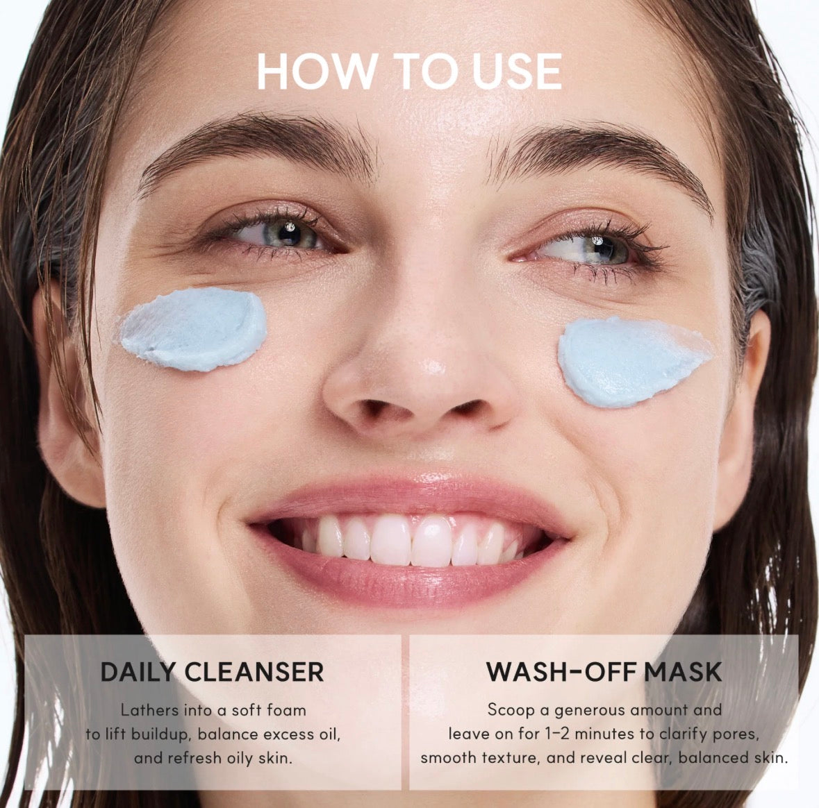 Arencia Fresh Blue Hyssop Rice Mochi Cleanser