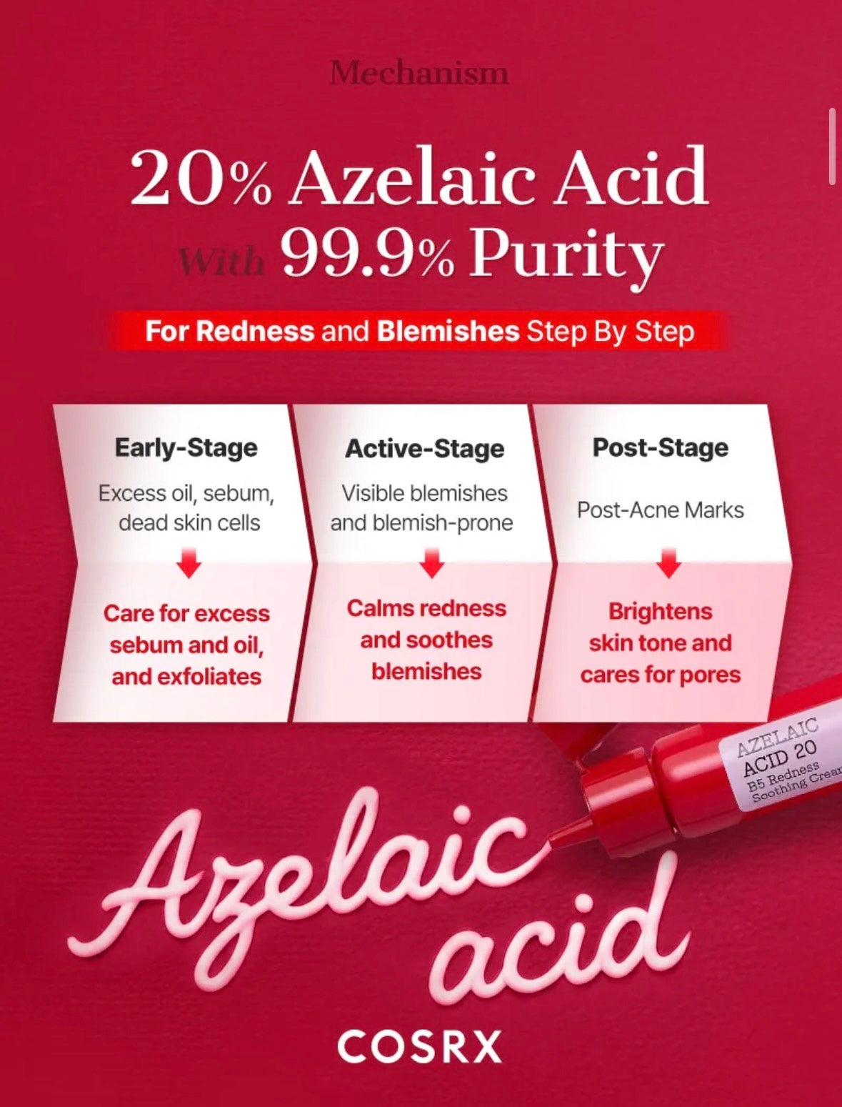 COSRX Azelaic Acid 20 B5 Redness Soothing Cream