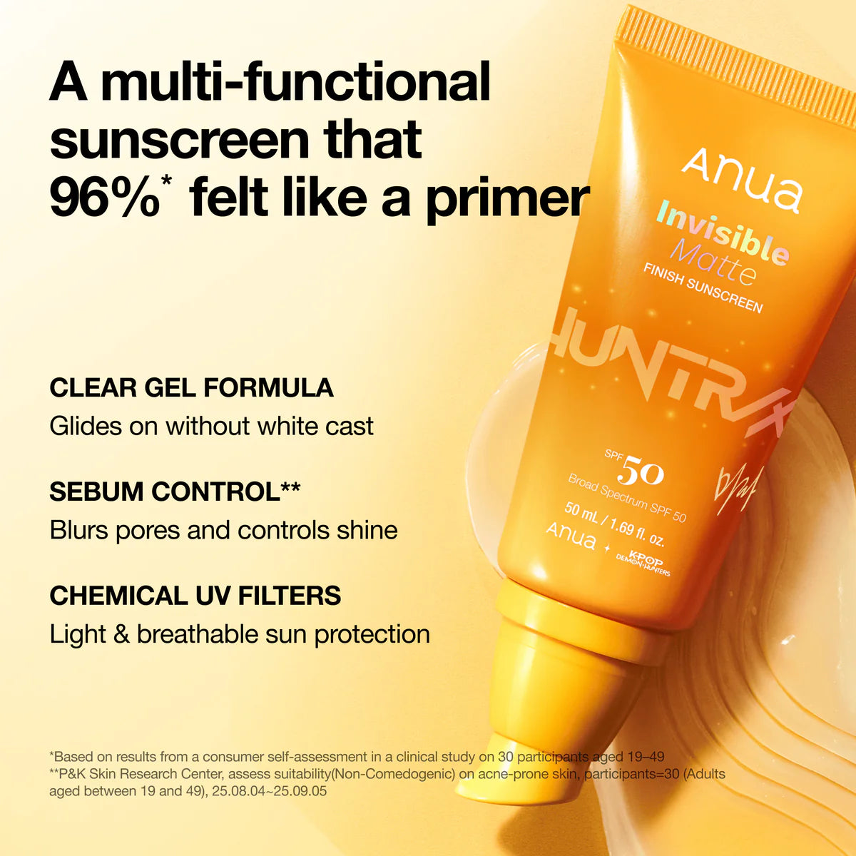 Anua Invisible Matte Finish Sunscreen