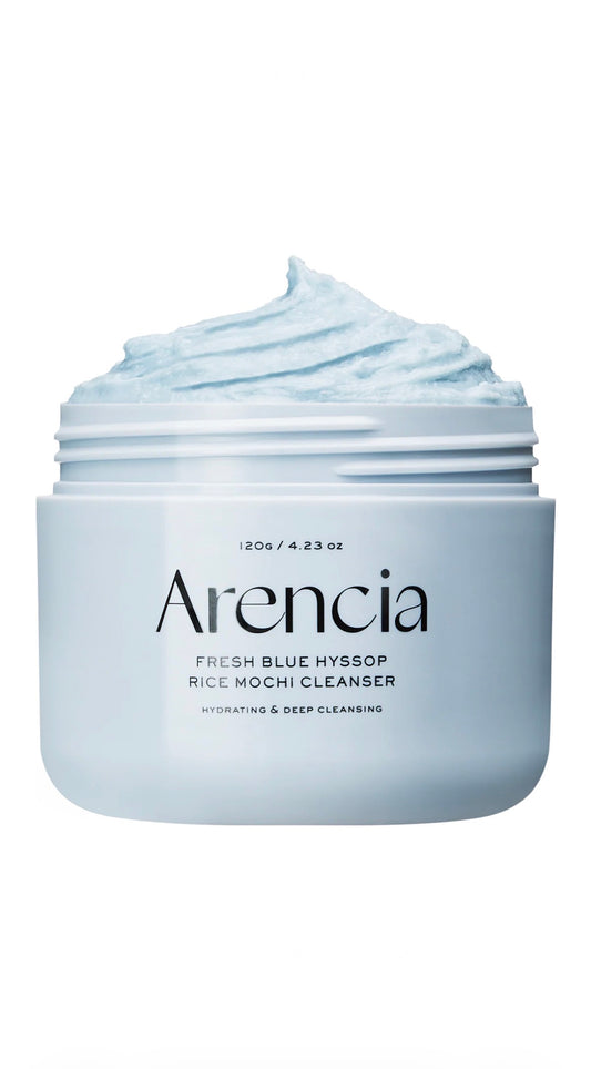 Arencia Fresh Blue Hyssop Rice Mochi Cleanser