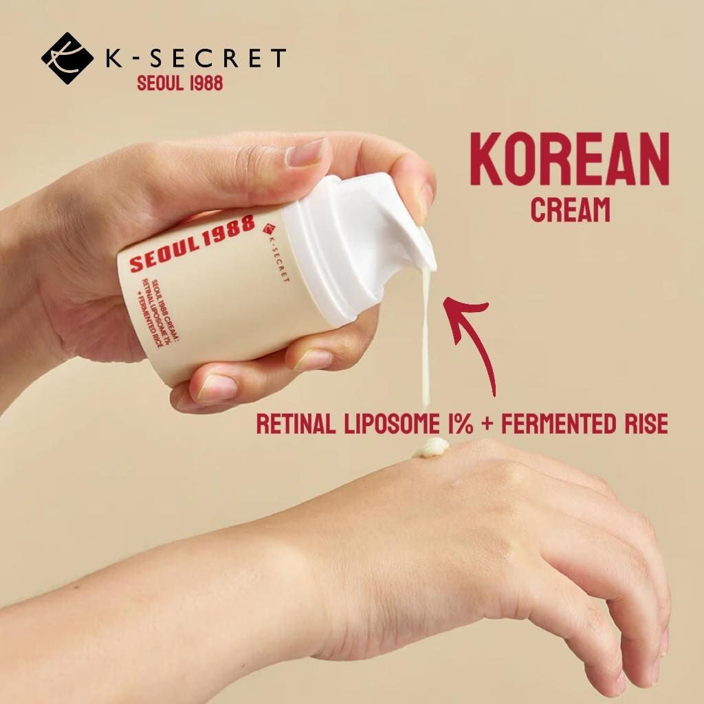 KSECRET Seoul 1988 Cream: Retinal Liposome 1% + Fermented Rice