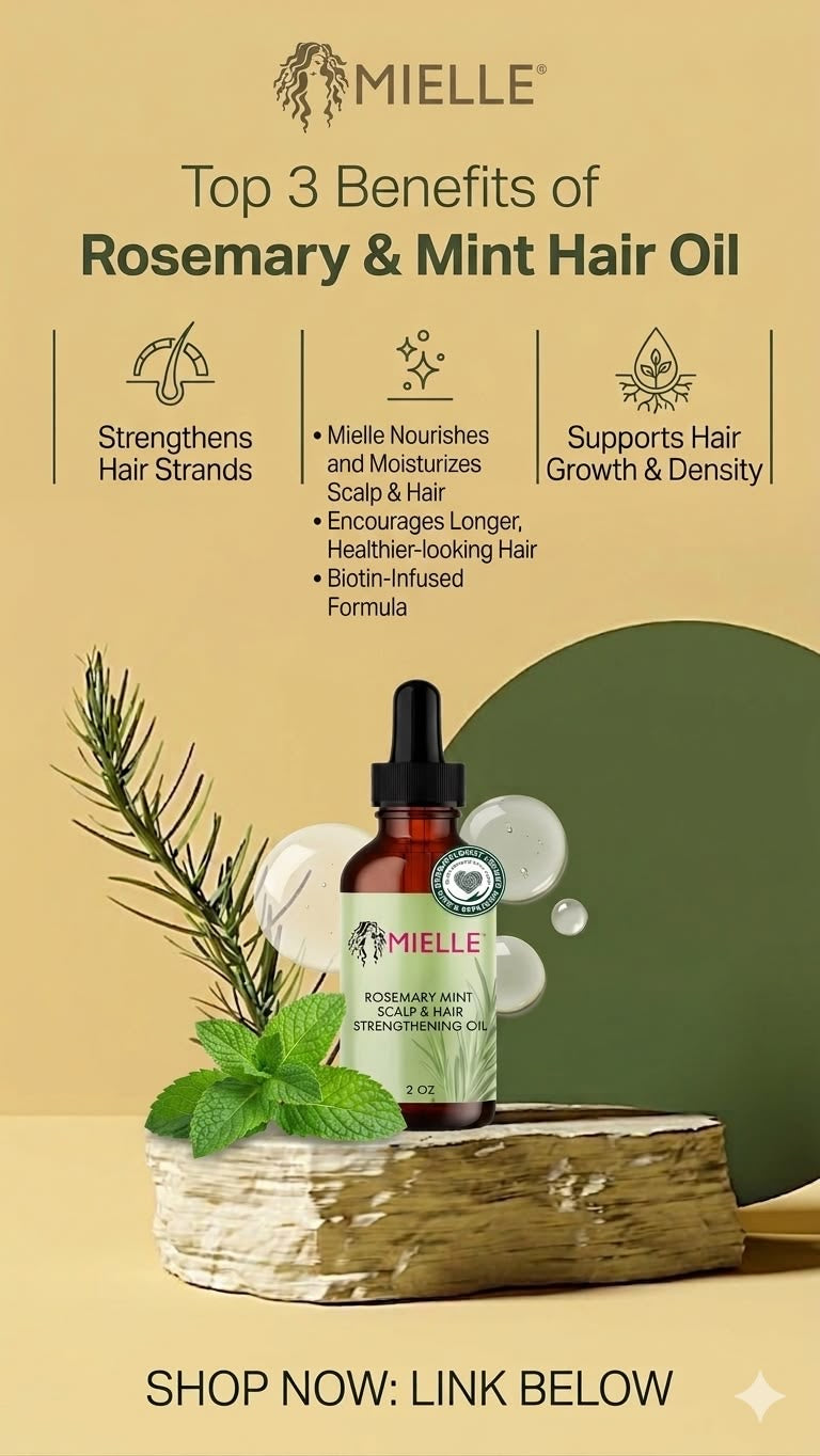 Mielle Scalp & hair strengthening oil, rosemary mint