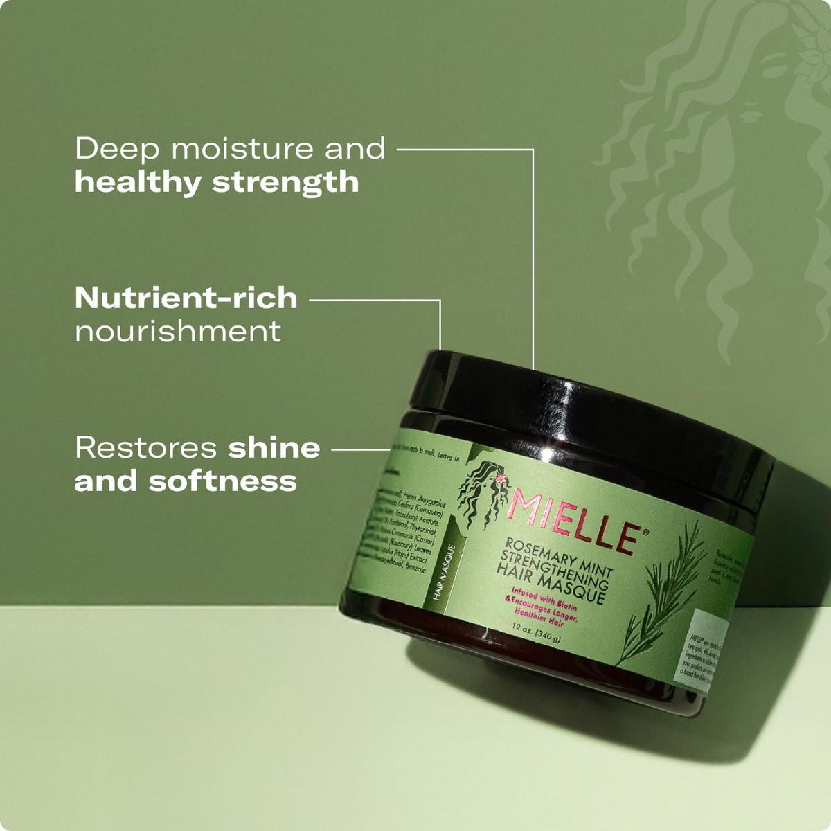 Mielle strengthening Hair masque, Rosemary Mint