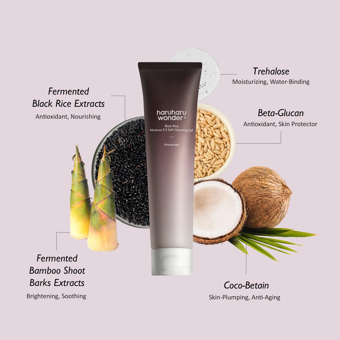 haruharu wonder Black Rice Moisture 5.5 Soft Gel Cleanser