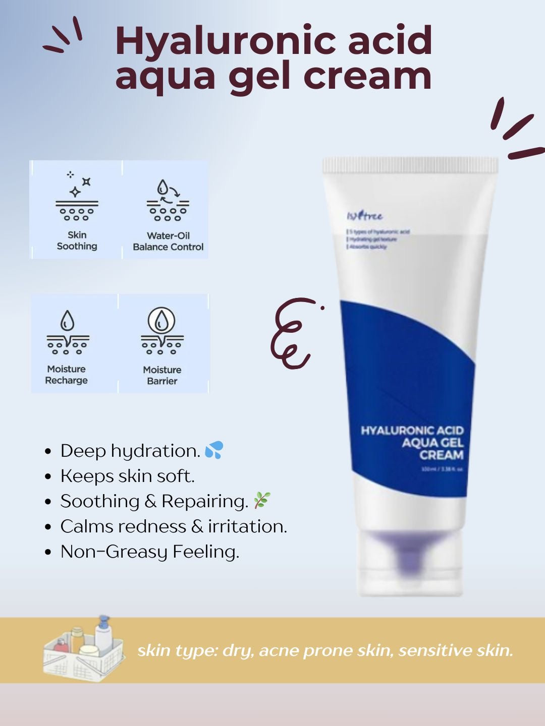 Isntree Aqua Gel Cream moisturizer