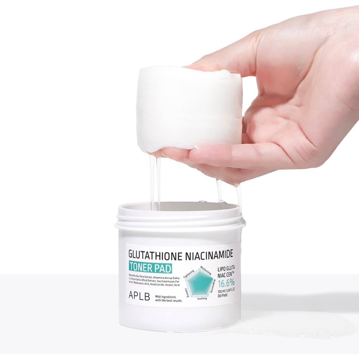 LPLB Glutathione Niacinamide Toner Pad