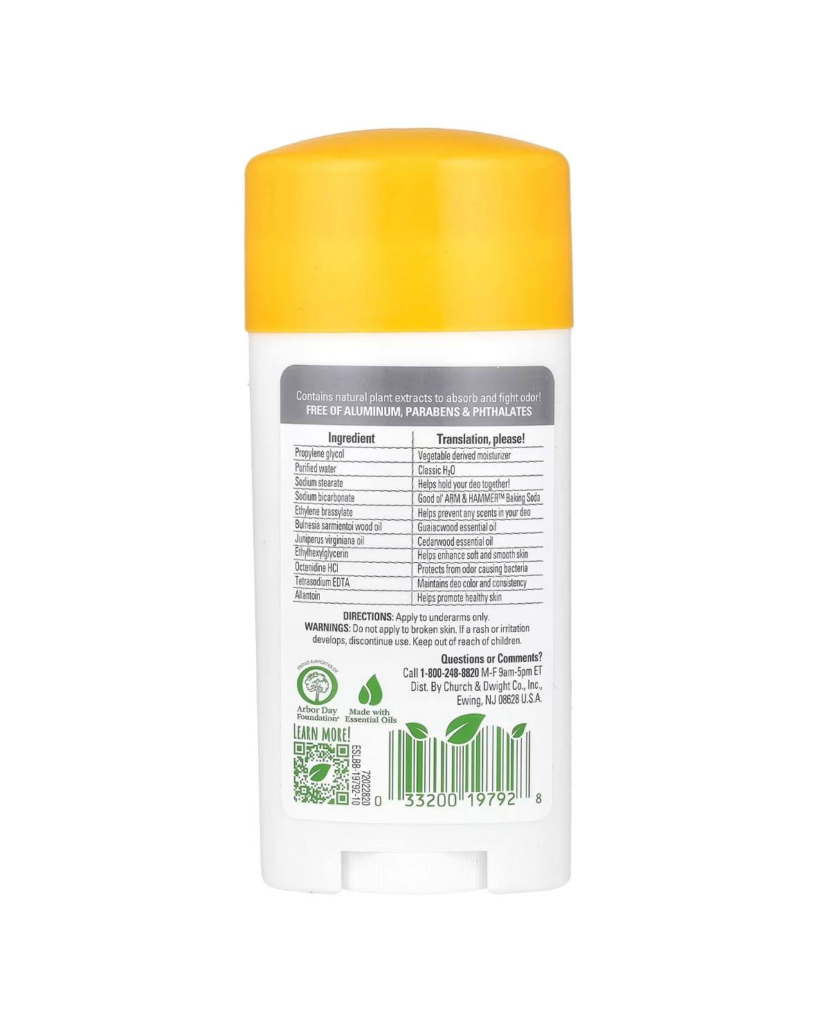 Arm & Hammer Essentials Unscented Natural Deodorant