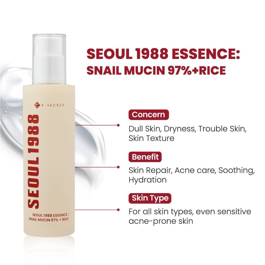 Seoul 1988 Snail Mucin 97% + Rice