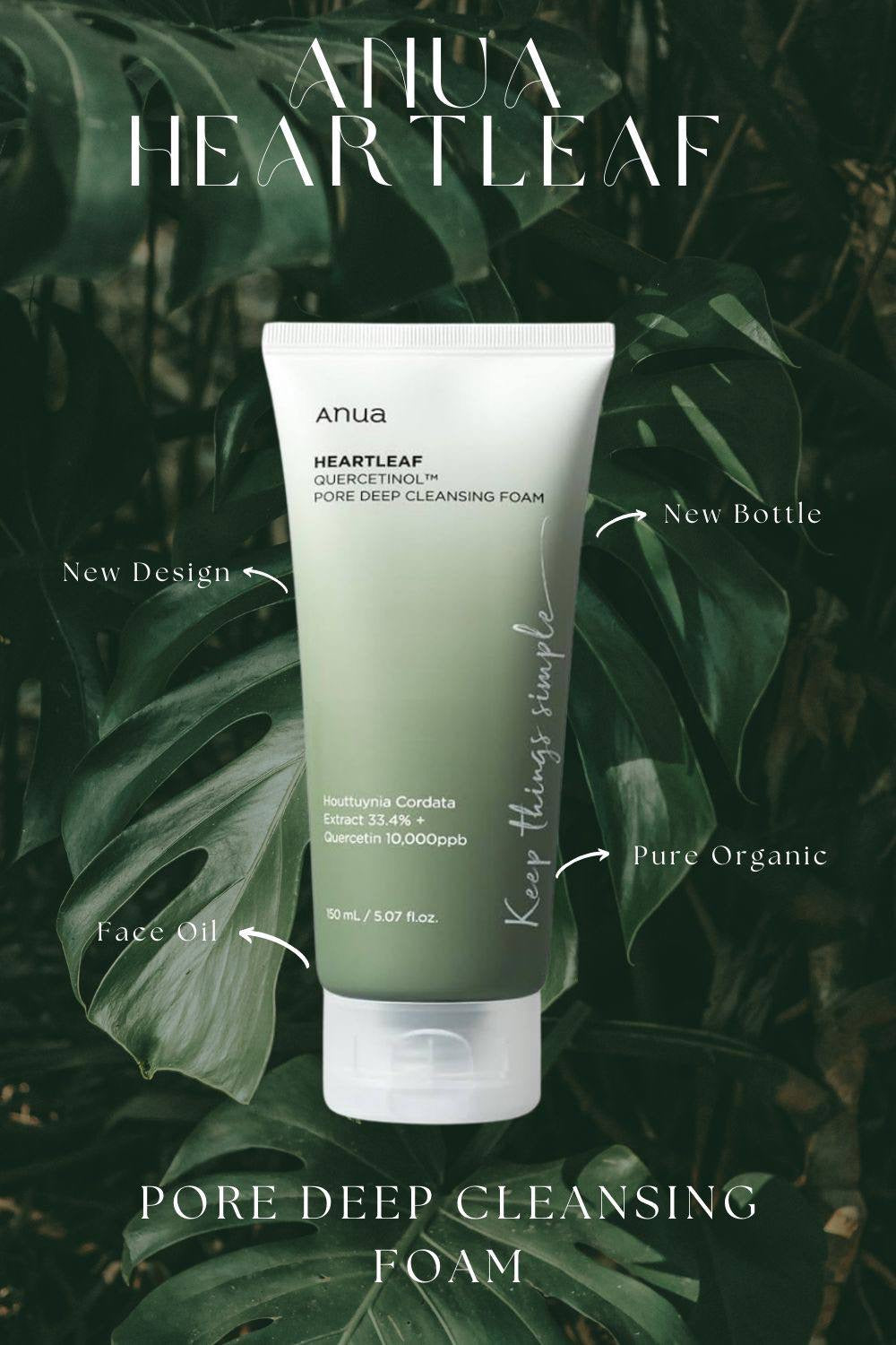 Anua Heartleaf Quercetinol Pore Deep Cleansing Foam
