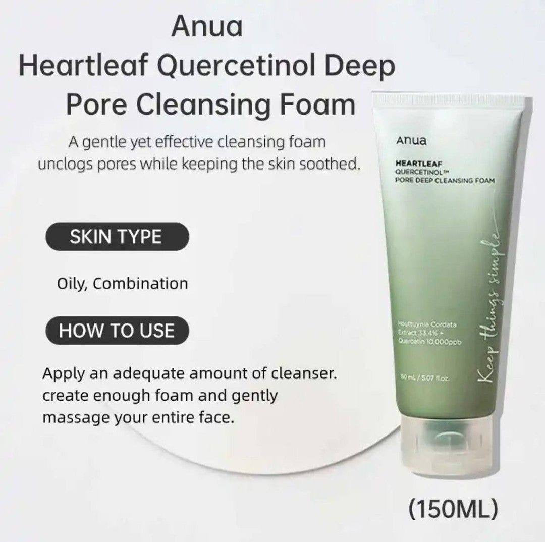Anua Heartleaf Quercetinol Pore Deep Cleansing Foam