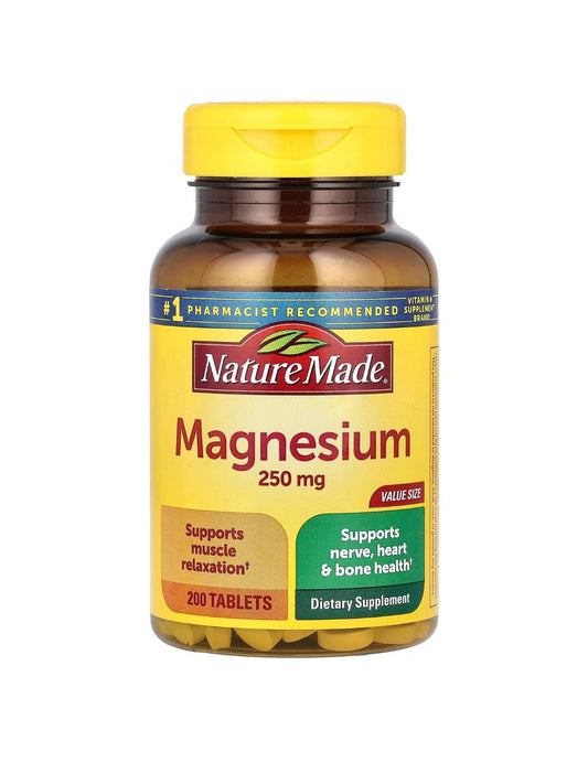 Nature Made Magnesium 250 mg – 200 Tablets