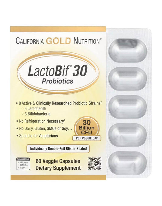 California Gold Nutrition LactoBif 30 Probiotics