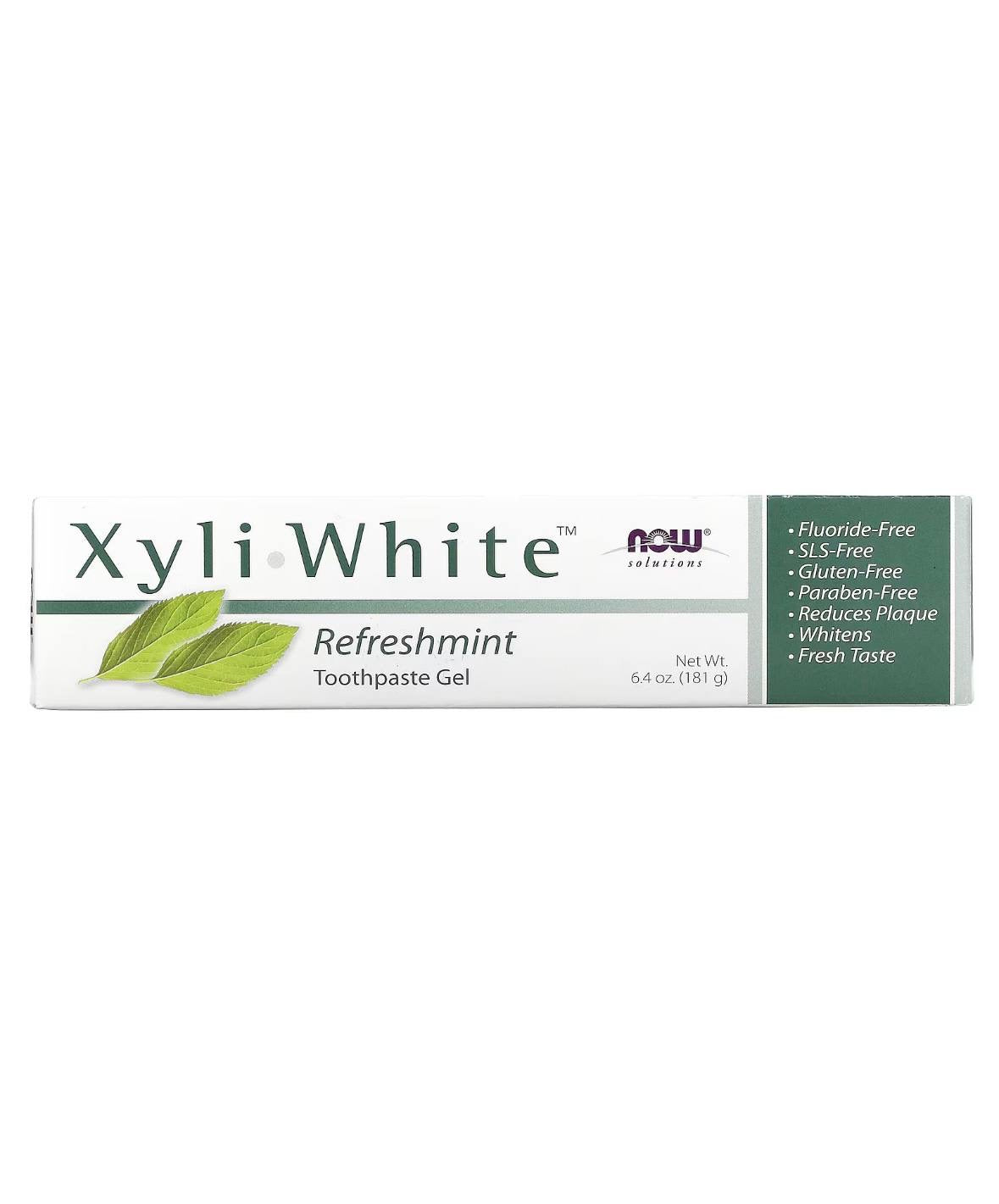 NOW Xyli White Refreshmint Toothpaste Gel