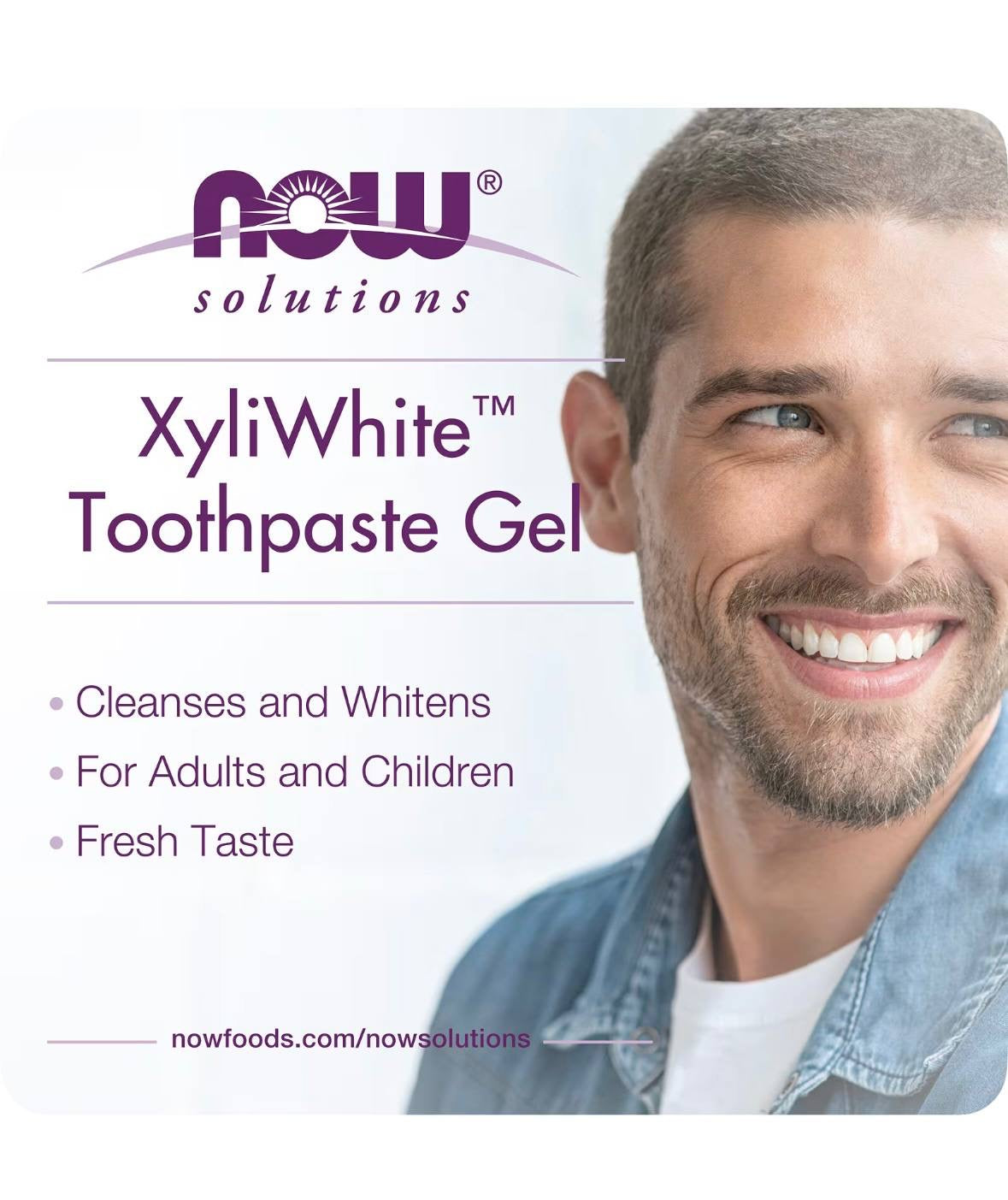 NOW Xyli White Refreshmint Toothpaste Gel